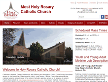 Tablet Screenshot of holyrosaryantioch.org